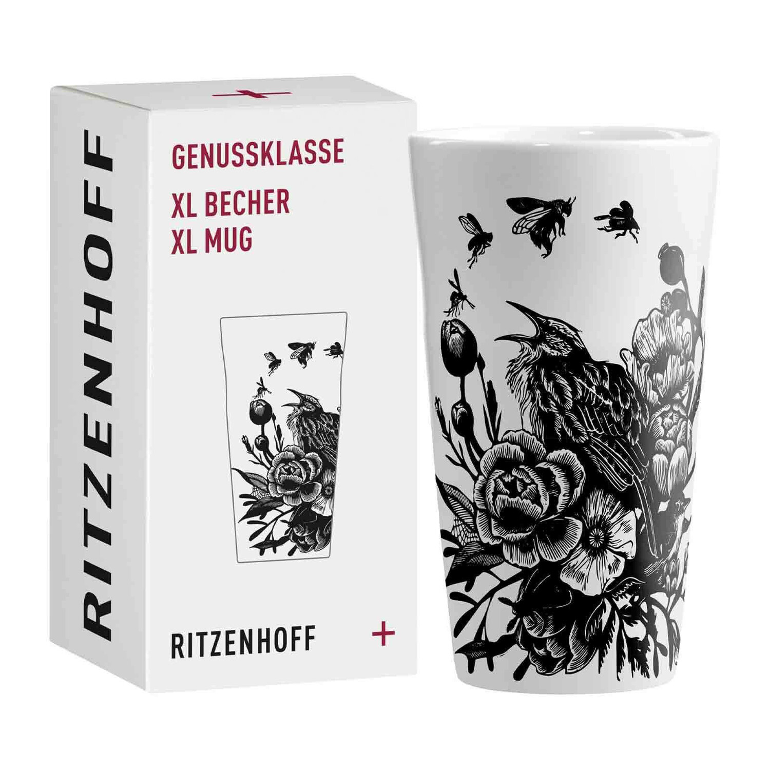 

Кофейная кружка Ritzenhoff, 0,525 л, черно-белый