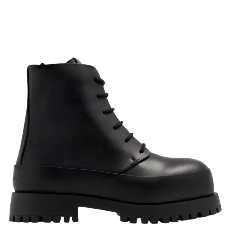 Боевые кожаные ботинки Ferragamo Fede Salvatore Ferragamo, черный
