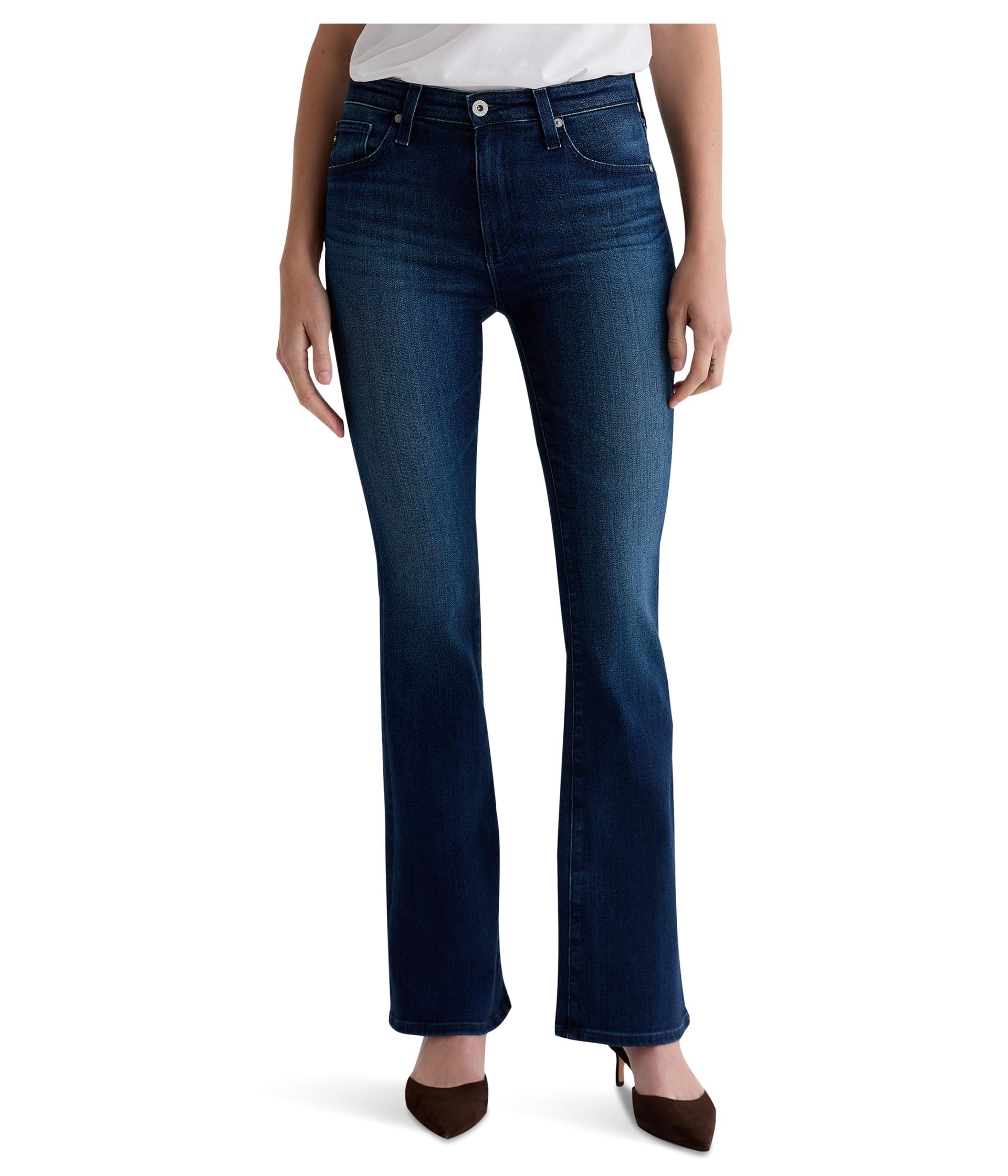 

Джинсы AG Jeans Farrah Mid Rise Bootcut Jean In Epilogue, цвет Epilogue