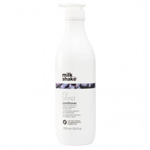Охлаждающий кондиционер для волос с черным пигментом, 1000мл Milk Shake Icy Blond Conditioner — фото 2