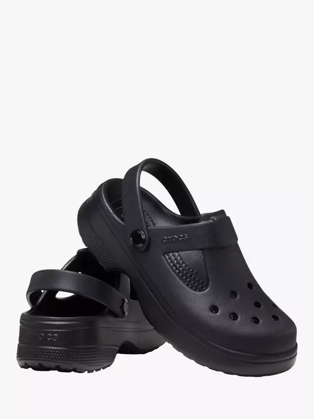Детские классические сабо Мэри Джейн, черные Crocs — фото 4