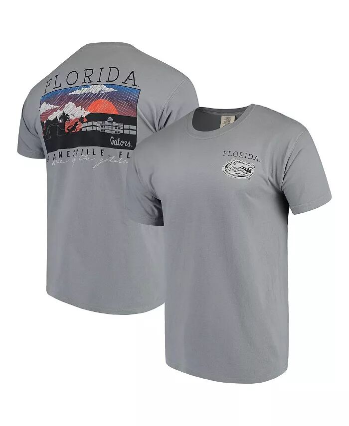 

Мужская серая футболка Florida Gators Comfort Colors Campus Scenery Image One