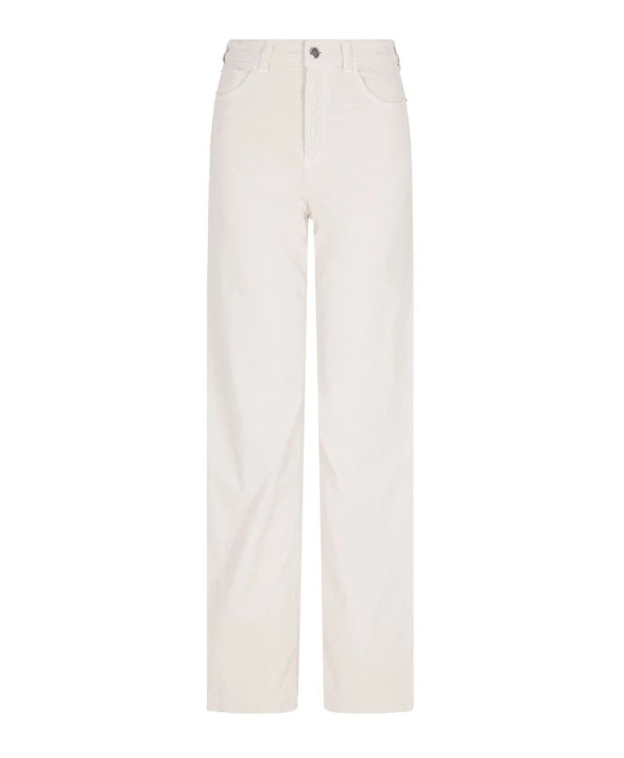 

Широкие джинсы цвета слоновой кости Emporio Armani, бежевый