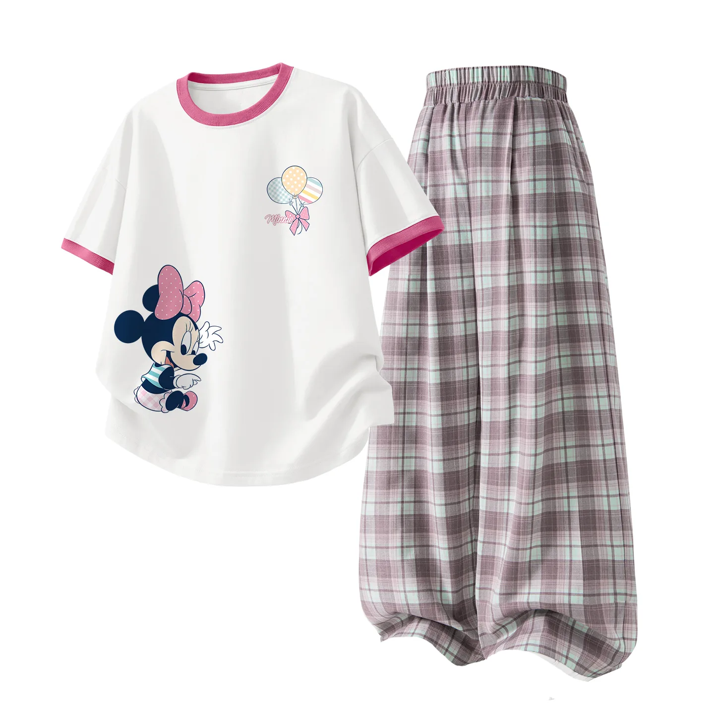 Детский спортивный комплект Casual Sportswear из 2 предметов Disney, Dile Play K White Red+Solid Pink