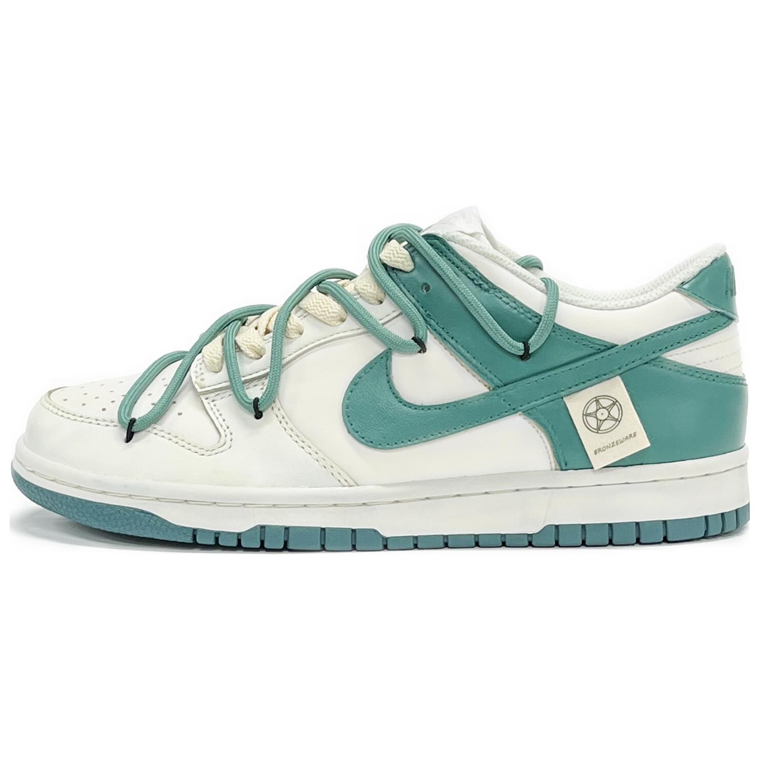 

Кроссовки Nike Dunk Skateboard Shoes Women's Low-Top Green/Beige