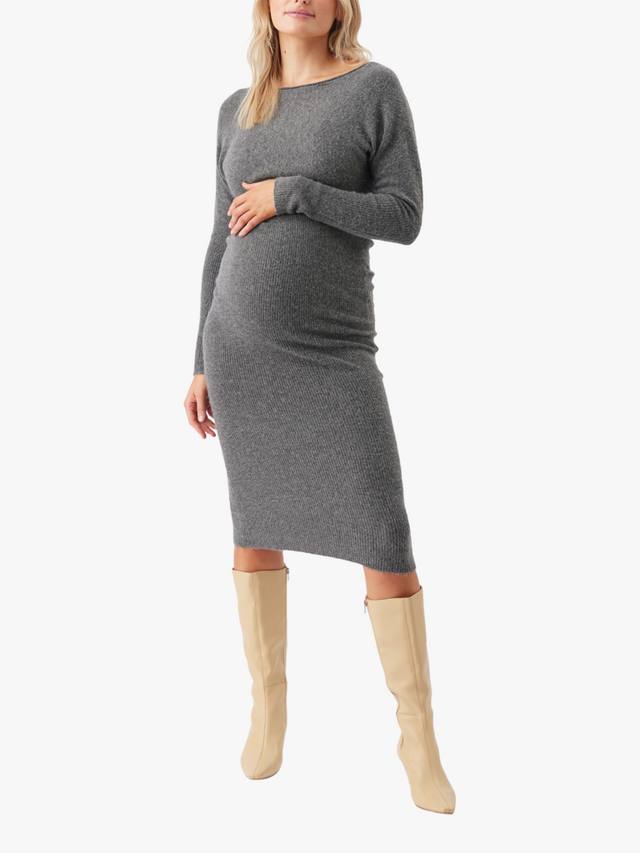 

Тоби платье для беременных с открытыми плечами Ripe, Charcoal Marl