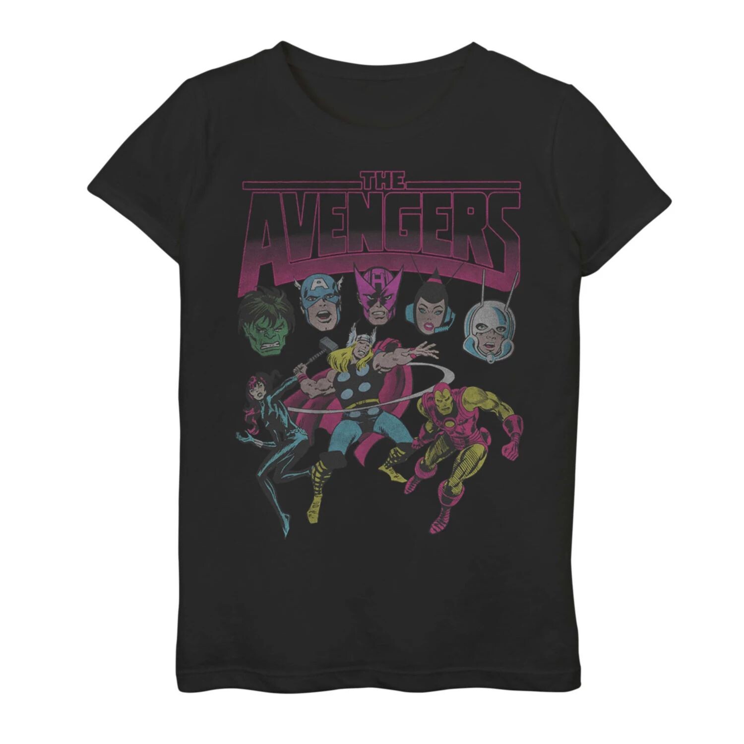 

Футболка с графическим рисунком Marvel Grunge Group для девочек 7–16 лет Marvel