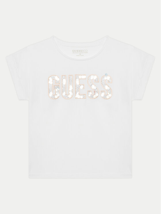 

Футболка обычного кроя J5GI09 K6YW4 Guess, белый