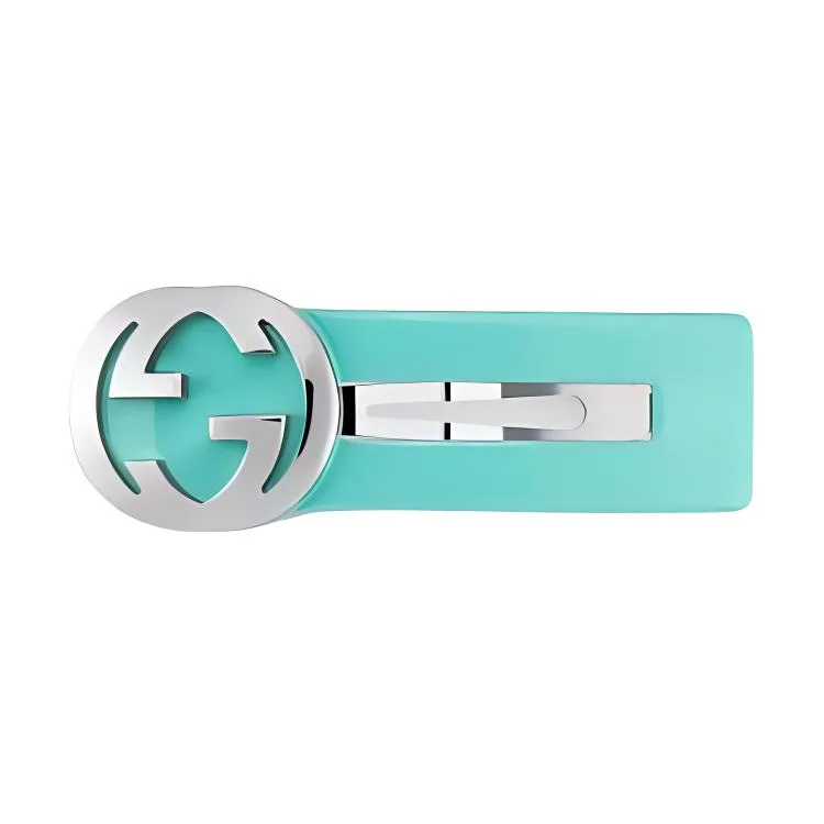GUCCI Hair Clips Women's Mint Green