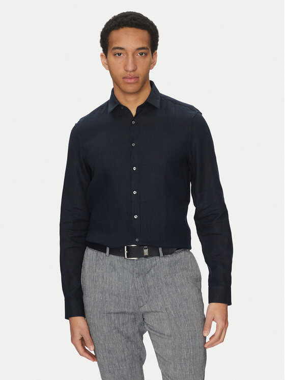

Рубашка облегающего кроя K10K109286 Calvin Klein, синий