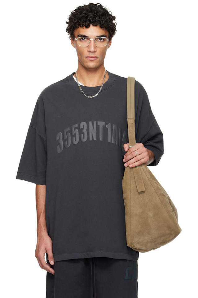 

Fear Of God Essentials Серая праздничная футболка «Лос-Анджелес» в стиле 90-х