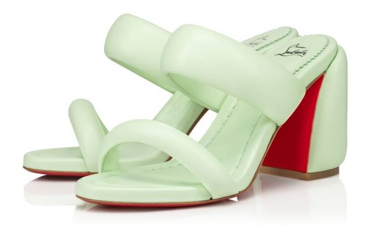 CL Slide Сланцы Женские Зеленые Christian Louboutin — фото 2