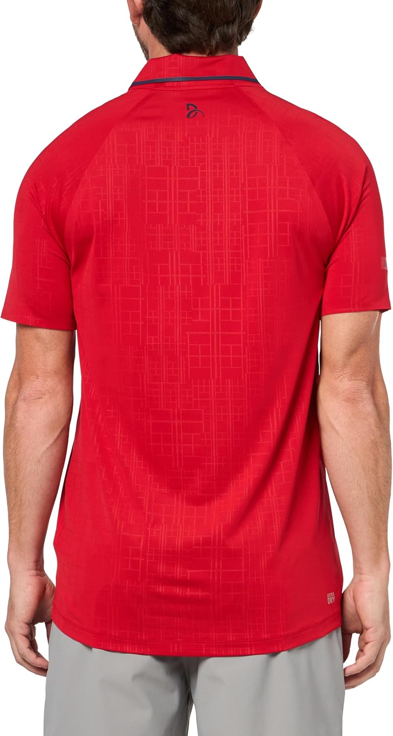 Мужская теннисная поло Lacoste Sport X Novak Djokovic on Court, Red — фото 2