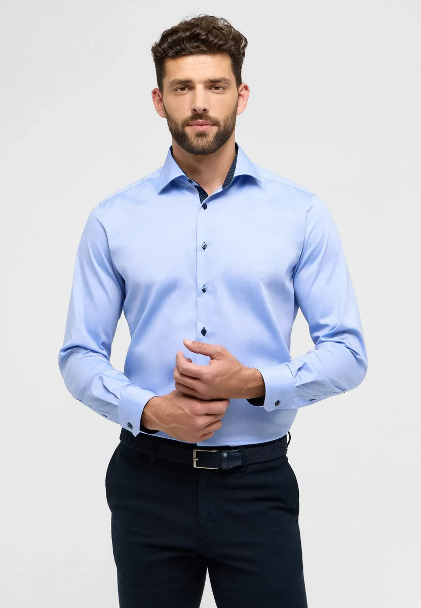 

Рубашка Eterna с длинными рукавами "MODERN FIT", синий
