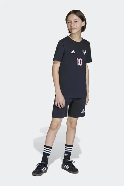 Футболка хлопковая MESSI Adidas Performance, черный — фото 4