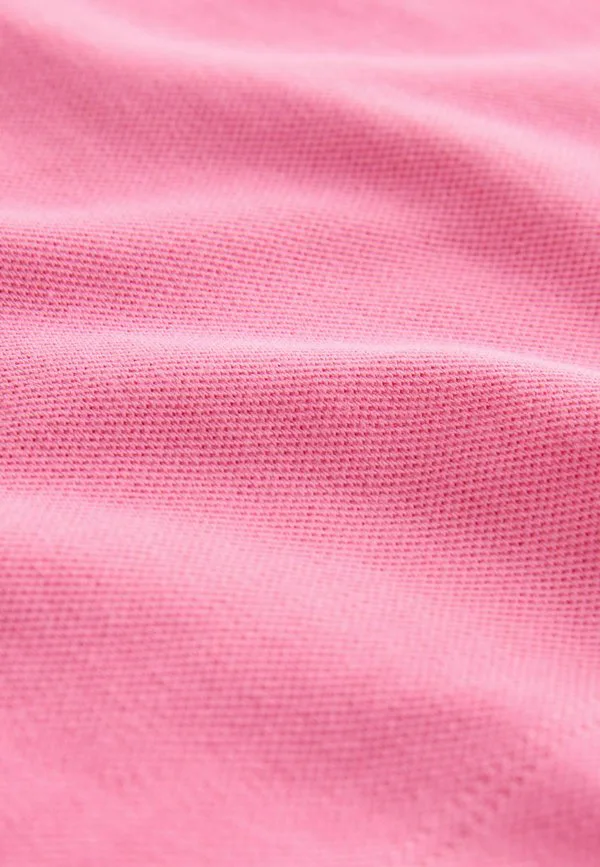 Однотонная стандартная рубашка поло с коротким рукавом Next, Bright Pink — фото 3