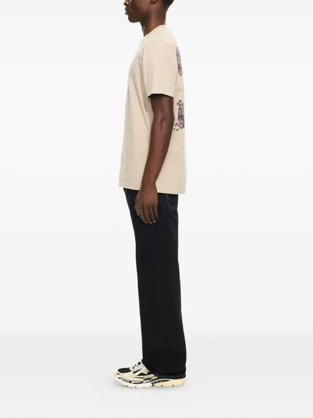 Футболка с геральдической стрелой Off-White, бежевый — фото 2