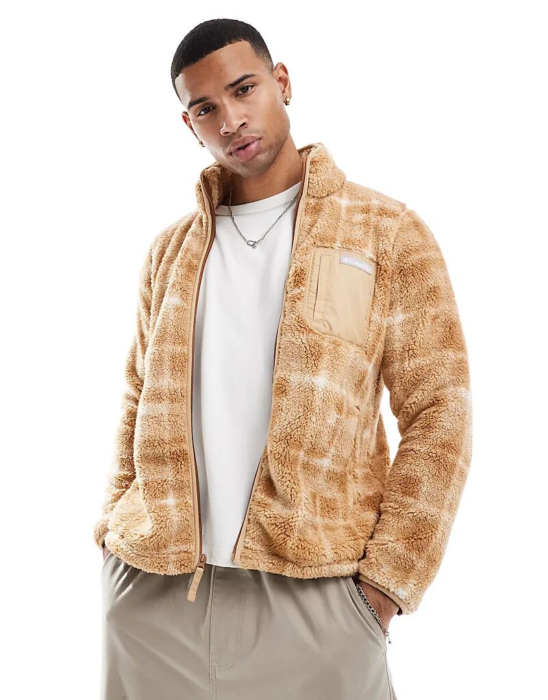 

Толстовка Columbia West Bend Print Full Zip в цвете «верблюжья кожа»