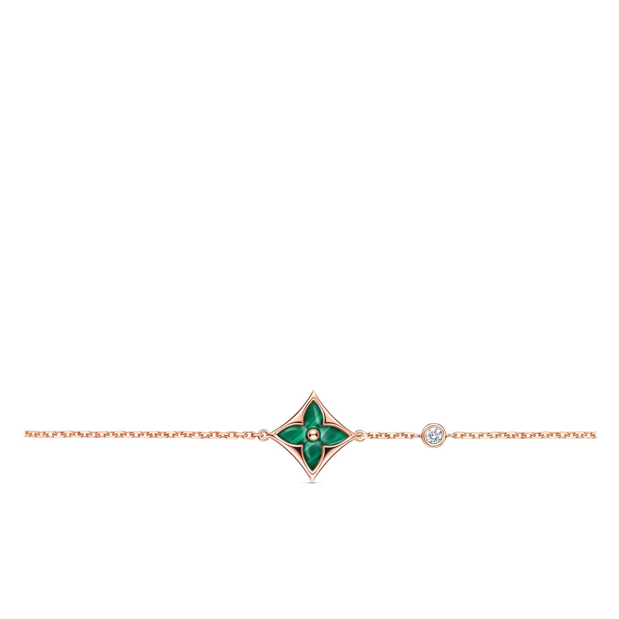 

Браслет Color Blossom BB Star, розовое золото, малахит и бриллиант Louis Vuitton, розовый
