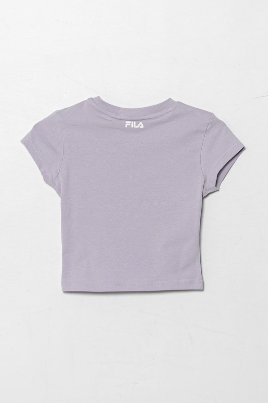 Детская хлопковая футболка ISNY Fila, фиолетовый — фото 2
