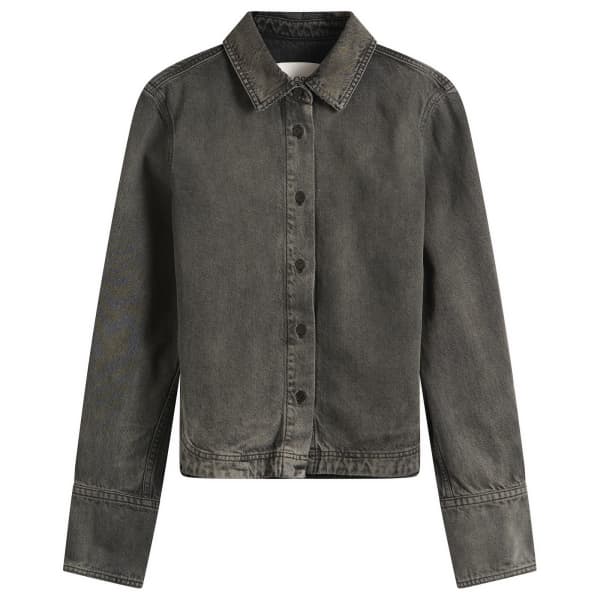 

Джинсовая рубашка с закругленным подолом Closed, темно-серый