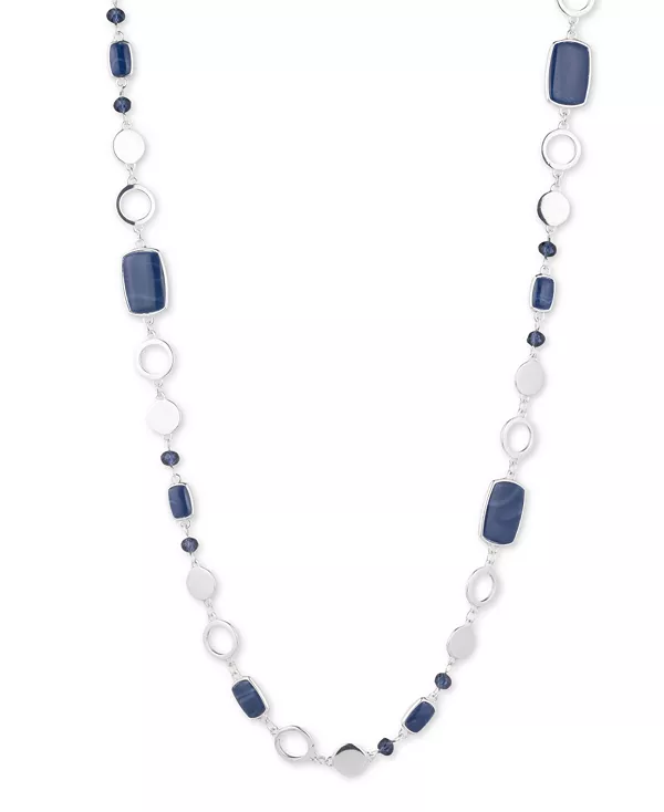 

Большое ожерелье из нитей Nine West, silver-tone