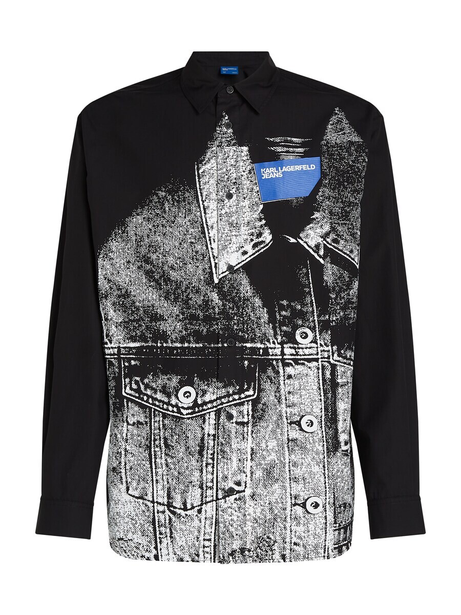 

Рубашка KARL LAGERFELD JEANS Regular fit Button Up, черный
