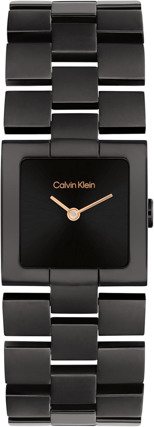 

Женские часы Calvin Klein CK Meridian - 22 мм, 2 часа, кварцевые, тонкие - браслет из нержавеющей стали - минималистичные, стильные - премиум-мода - подарок для нее, Black