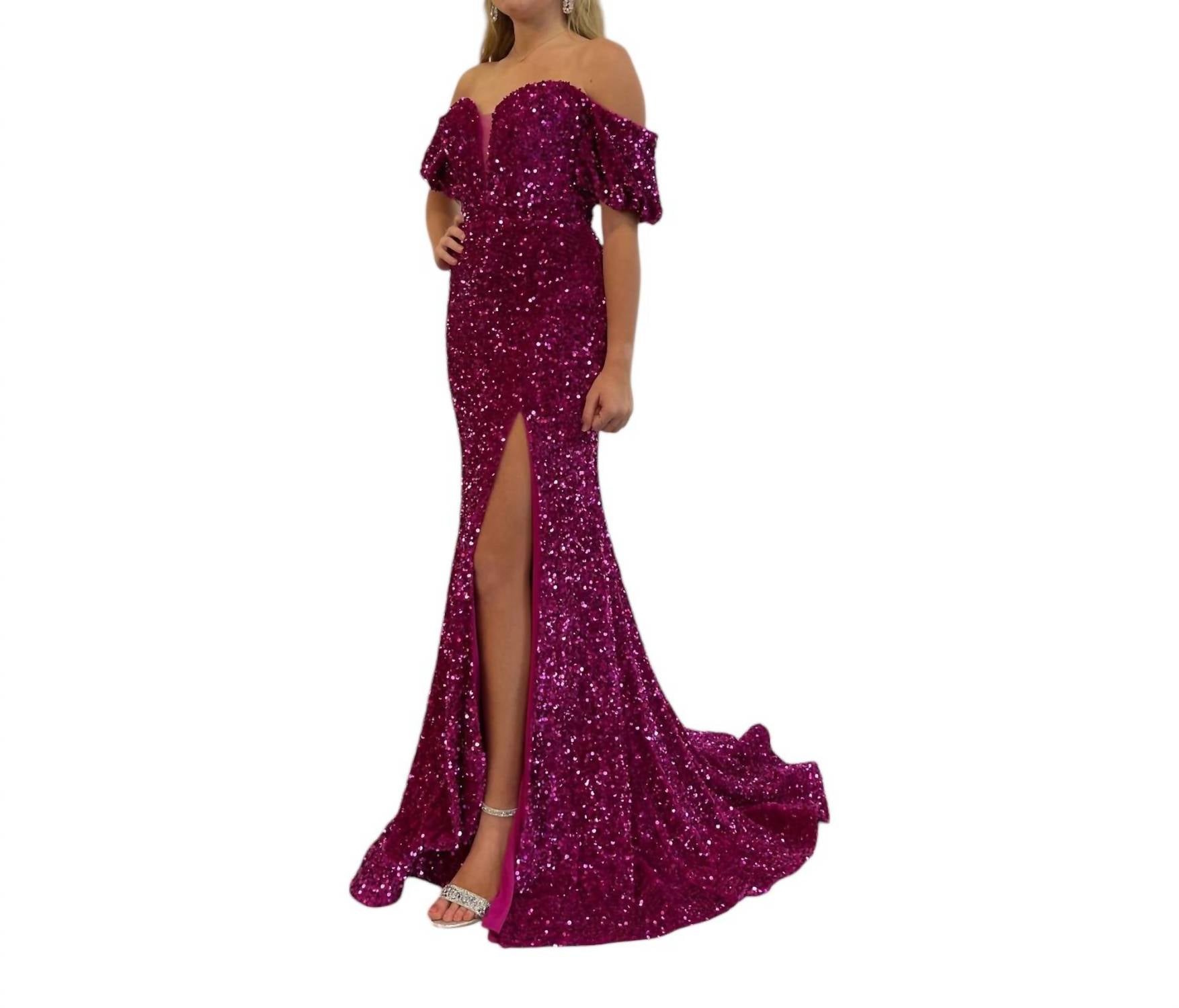

Женское платье Sherri Hill, фуксия