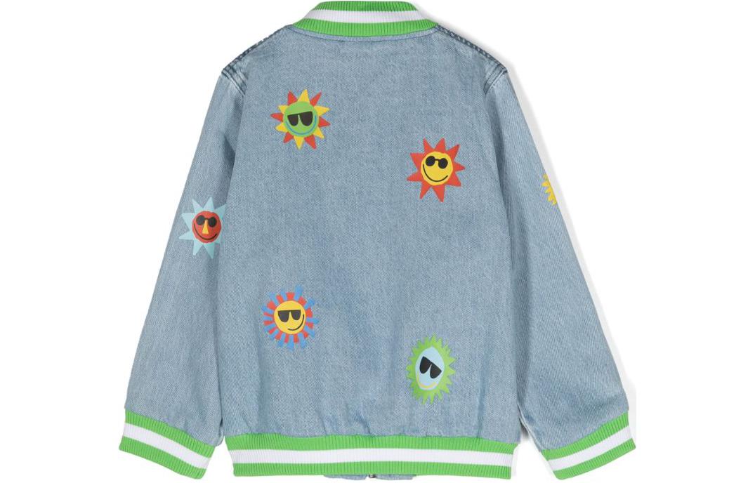 Stella McCartney Детская футболка SS24 Light Blue — фото 4