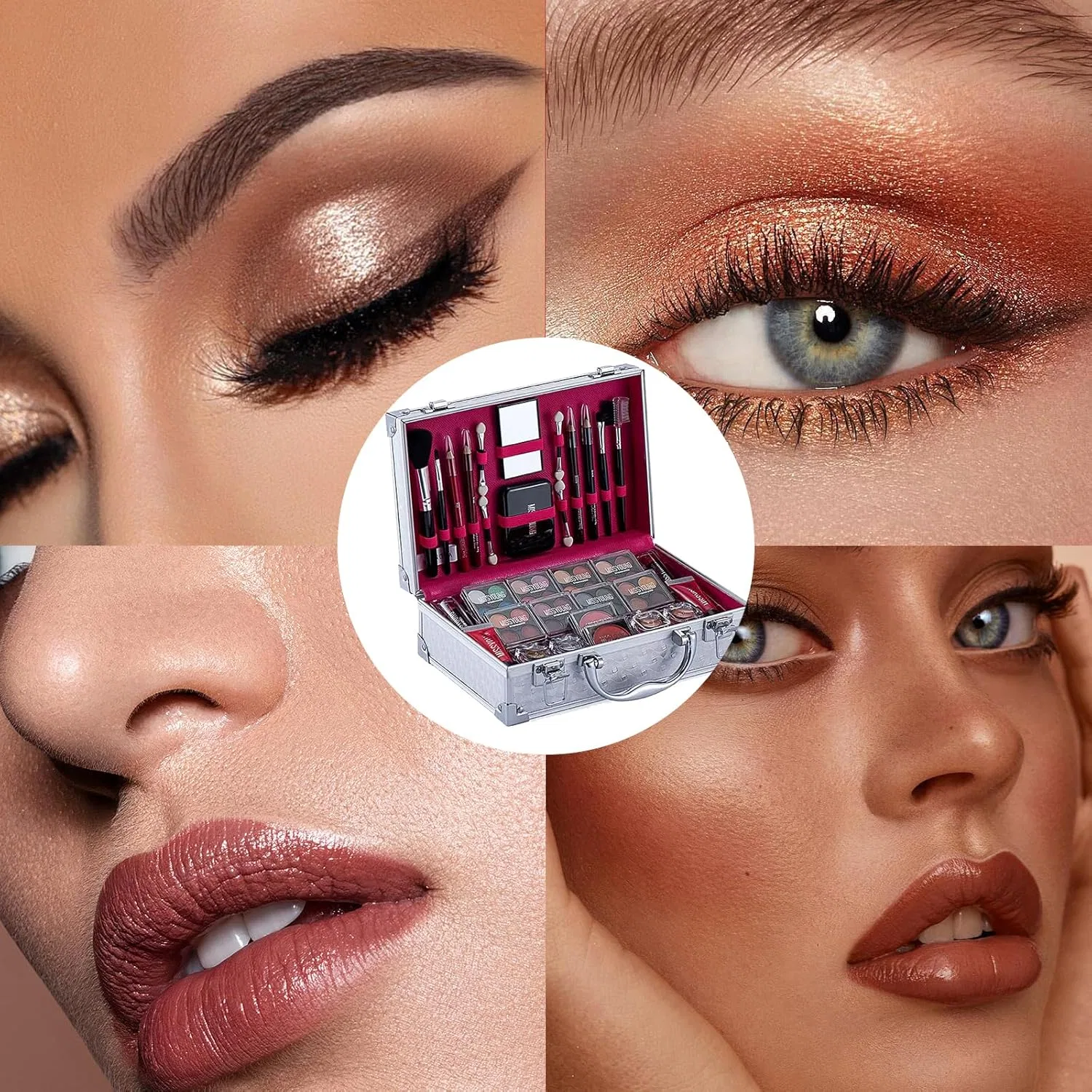 Набор косметики MINSHZEE 56 предметов красный — фото 3