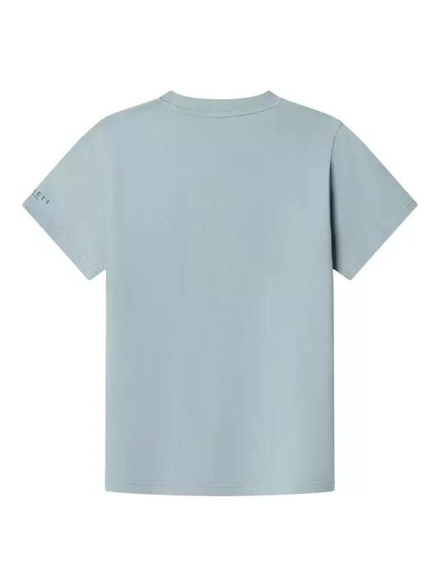 Детская хлопковая футболка с круглым вырезом Hackett London, Menthol Green — фото 2