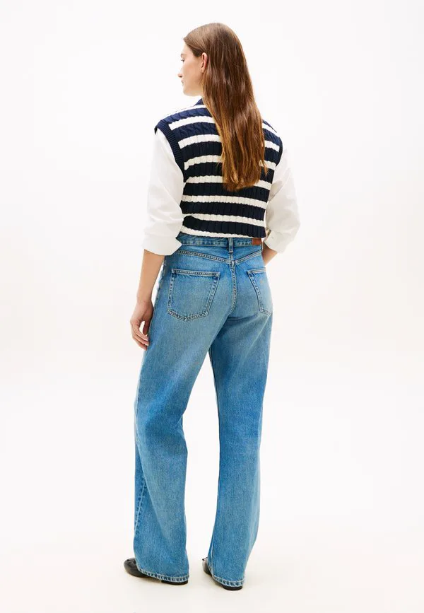 Джинсы средней посадки свободного прямого кроя, джинсы-клеш Tommy Hilfiger, Blue — фото 3