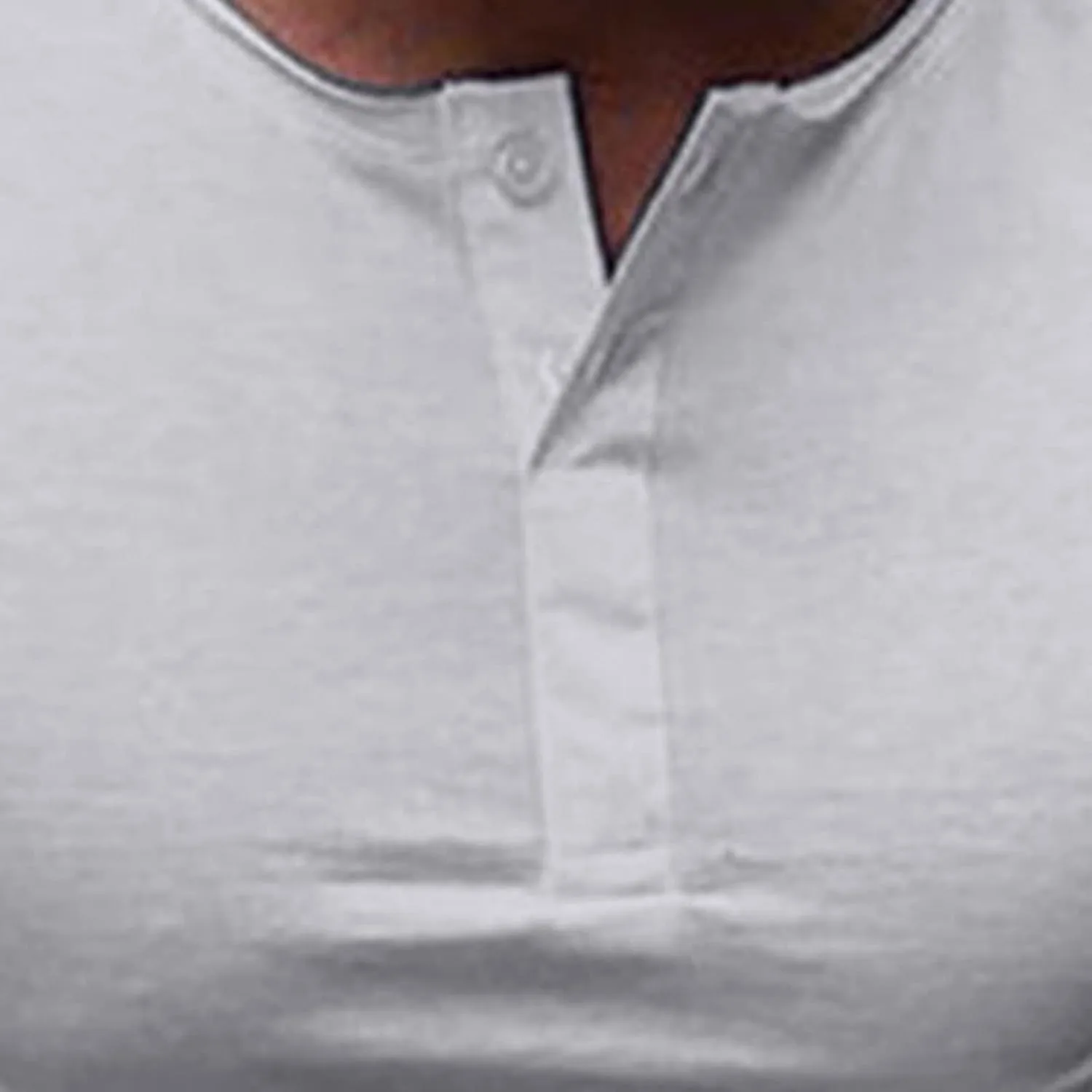Мужская футболка Henley Slim с коротким рукавом и пуговицами — фото 3