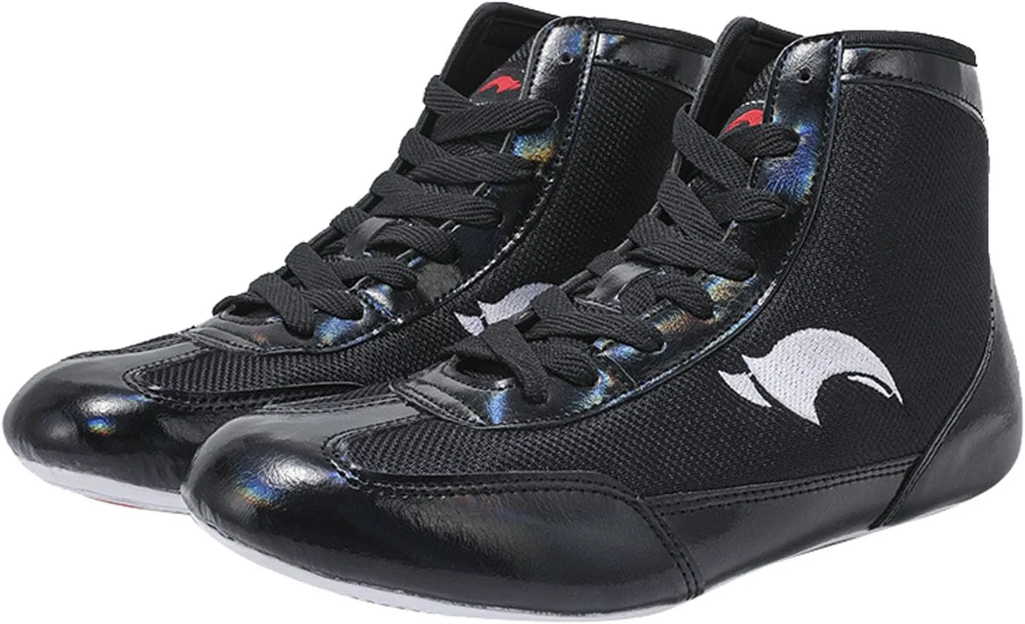 

Детские боксерские туфли высокие Боксерские кроссовки для тренировок Борцовские туфли Детские боксерские ботинки Боксерские ботинки Generic, черный