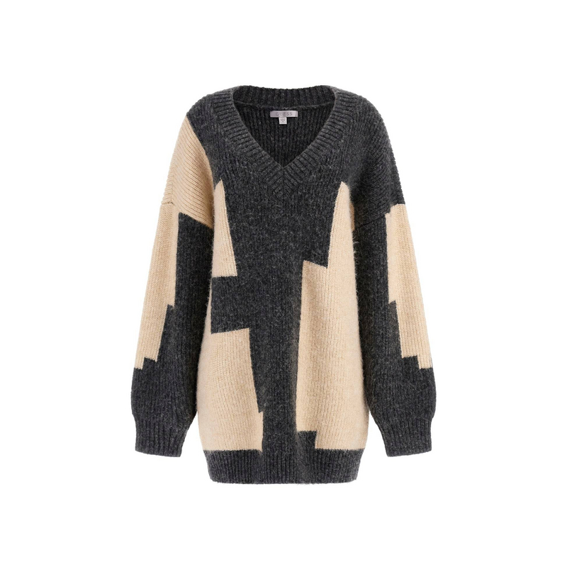 

GUESS Трикотаж Women's Brown V-образный вырез Moderate Others