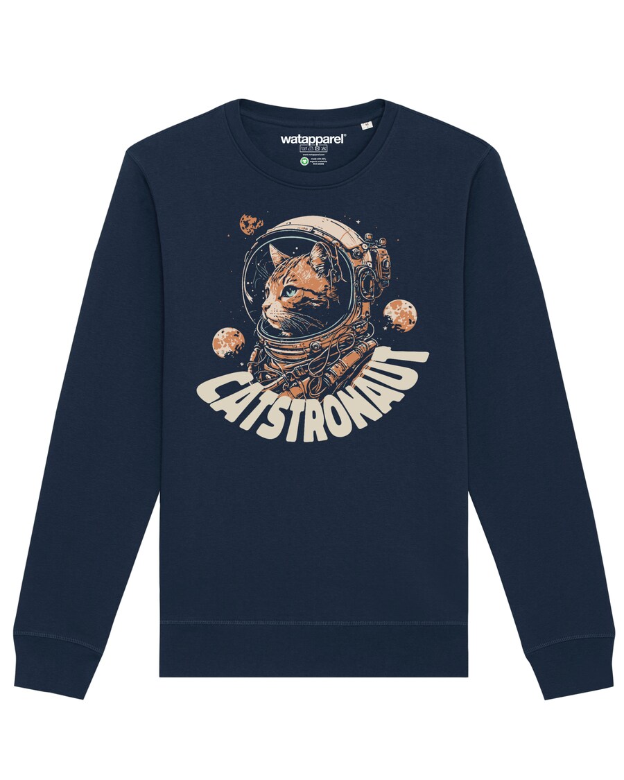 

Толстовка Watapparel Catstronaut, темно-синий