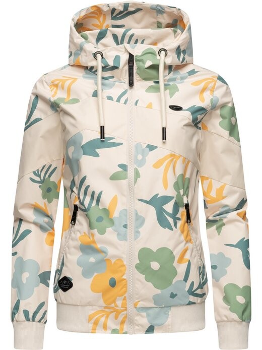 

Переходная куртка-нагги-блок в цветочек Ragwear, бежевый