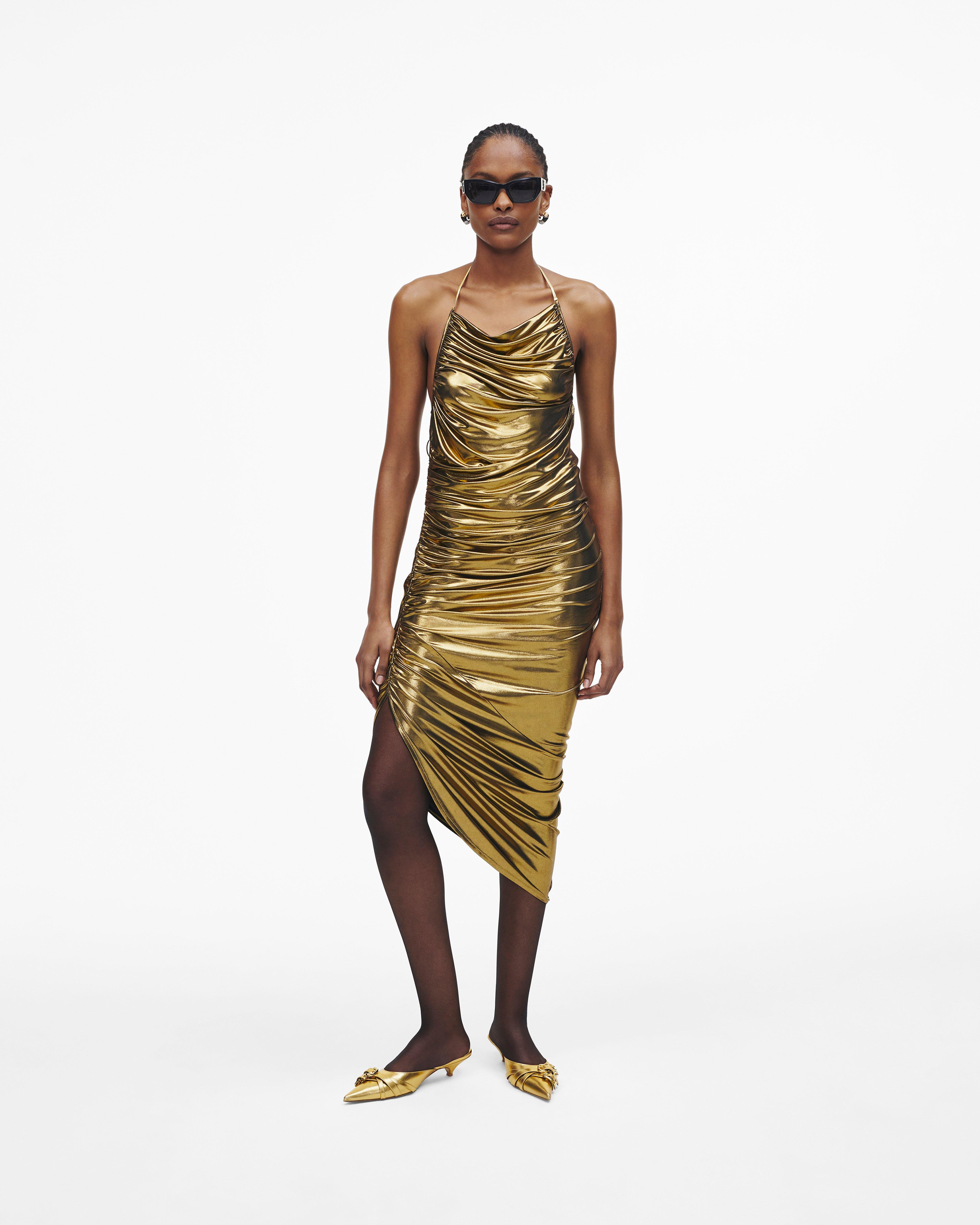 

Платье с струящейся драпировкой Marc Jacobs, золотой