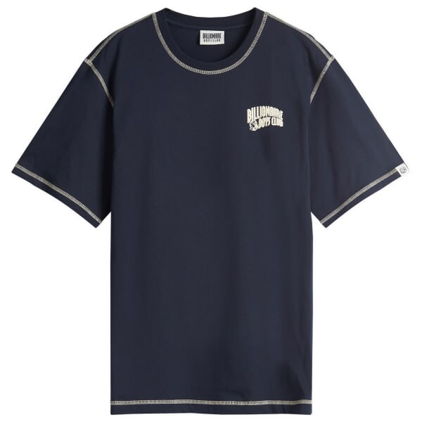 

Футболка с небольшим арочным логотипом и контрастной строчкой Billionaire Boys Club, синий