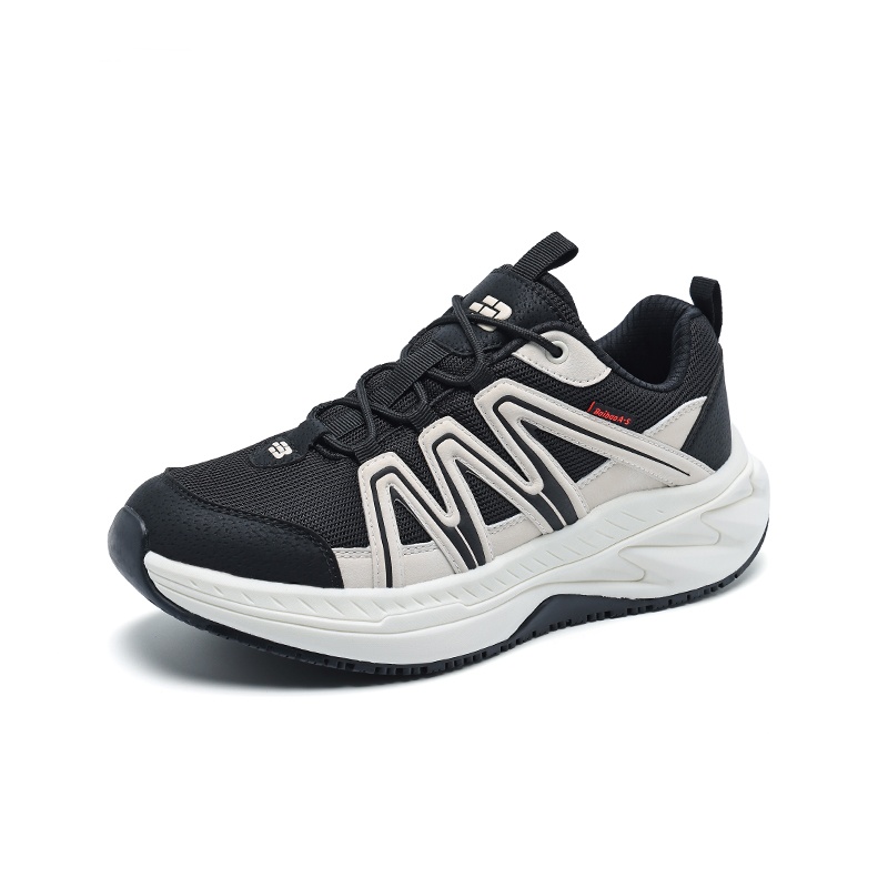 

Нескользящие износостойкие низкие походные ботинки для мужчин BAIBAO, Black/Beige