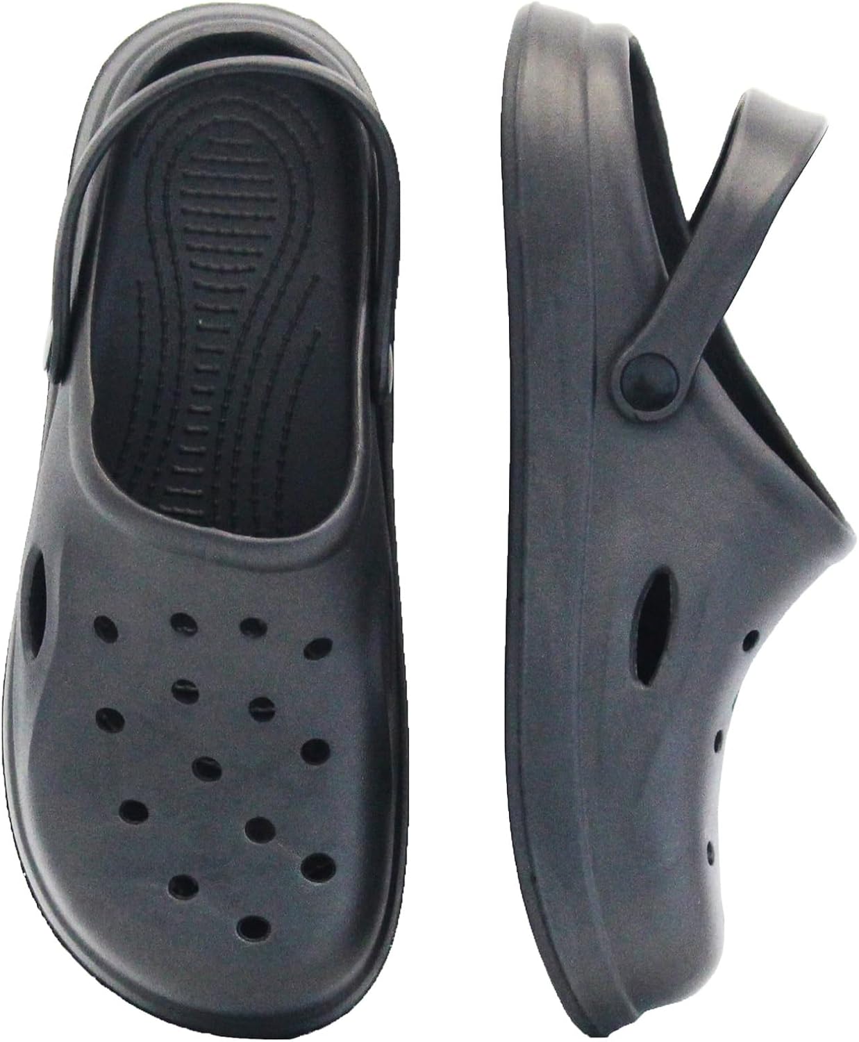 

Удобные садовые кломпы для женщин и мужчин, слипоны-мюли, легкие тапочки, подходящие для ношения вне дома, повседневная обувь, нескользящие с воздушной подушкой, с толстой подошвой Shuyo, черный