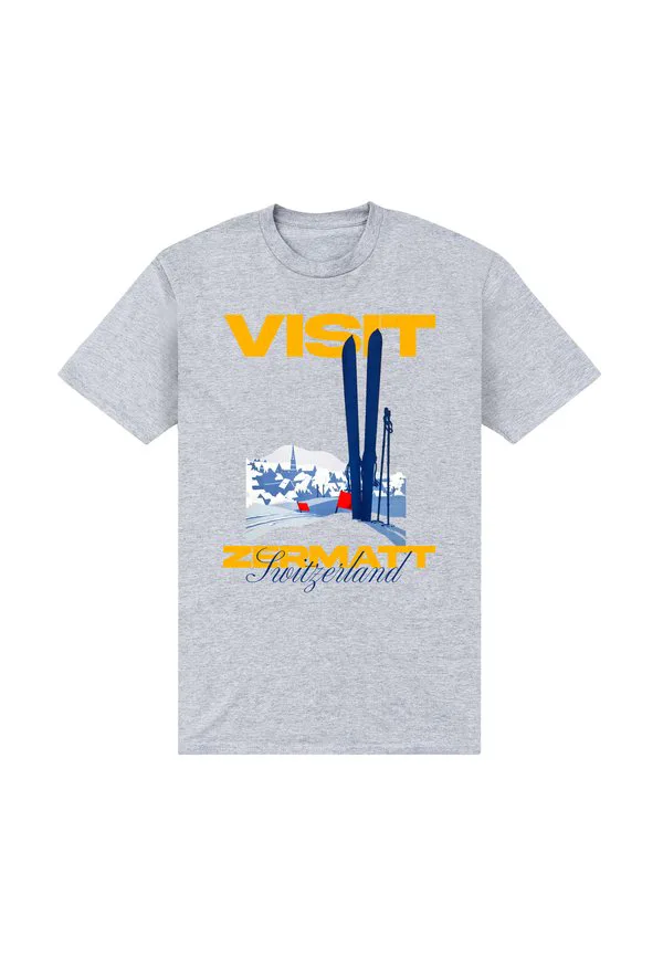 

Футболка с графическим принтом visit zermatt Henry Tiger, Oxford Grey, Серый, Футболка с графическим принтом visit zermatt Henry Tiger, Oxford Grey