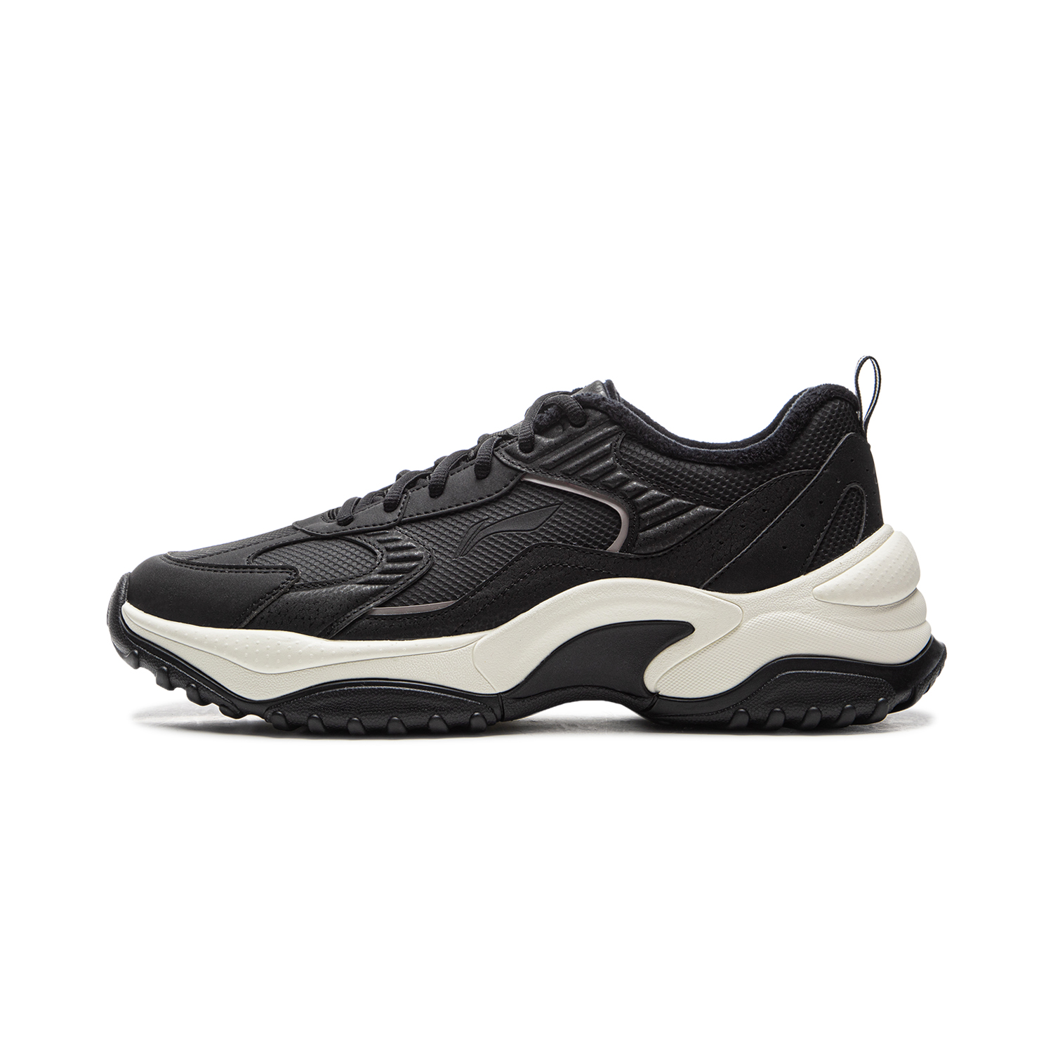 

Износостойкие термо низкие повседневные кроссовки men's LINING, черный