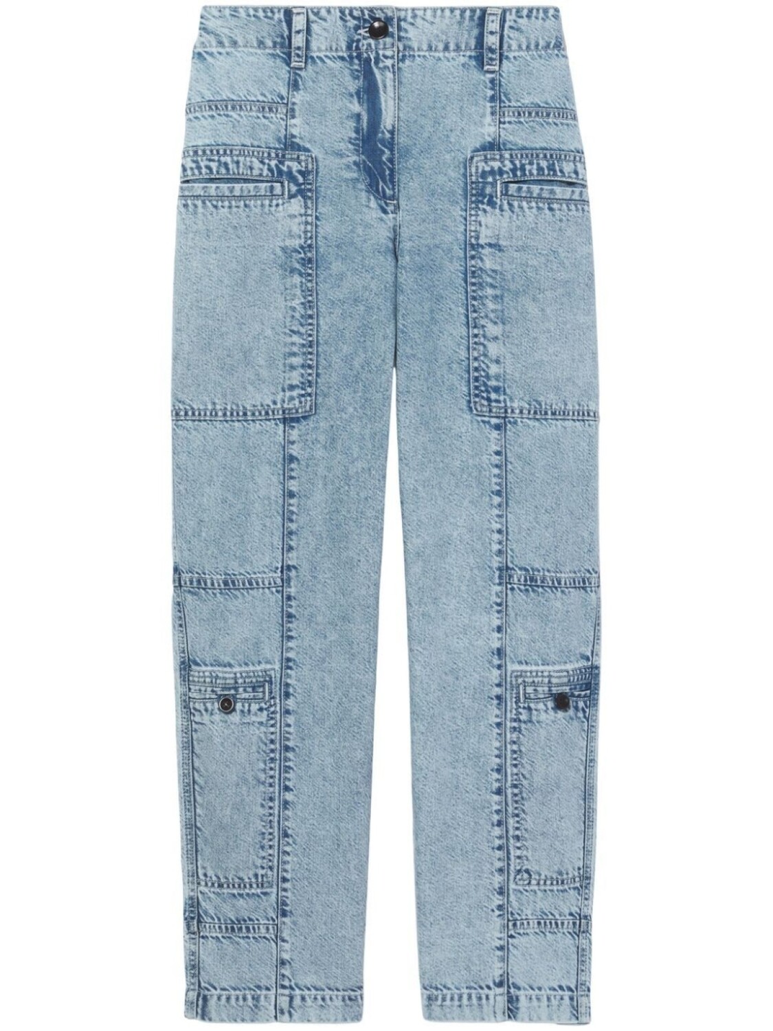 

Proenza Schouler White Label брюки из ткани шамбре, синий