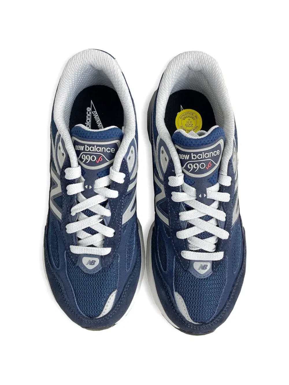 Кроссовки 990v6 New Balance Kids, синий — фото 4