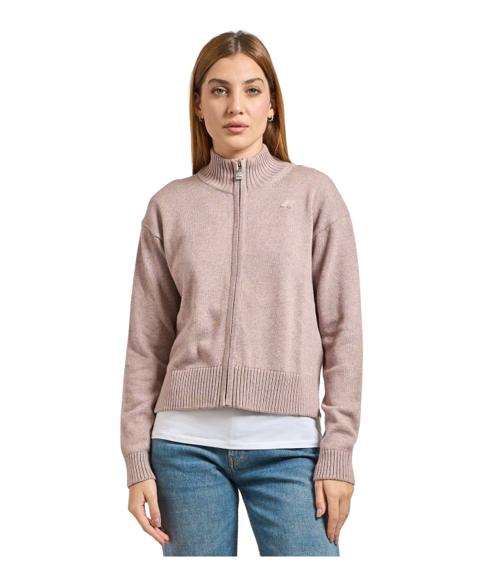 

Розовый хлопково-кашемировый свитер K-Way, розовый