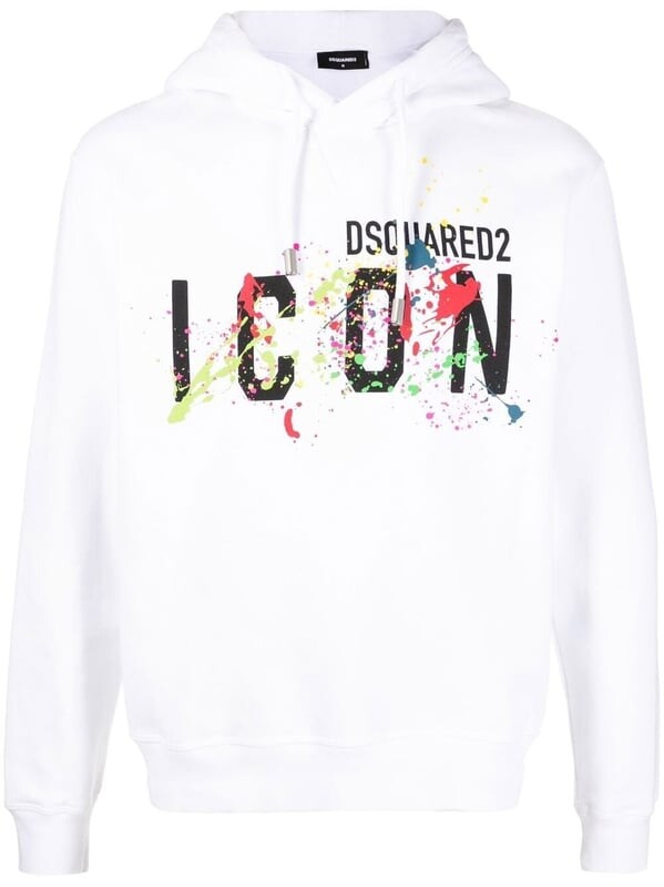 

Худи Icon с логотипом Dsquared2, белый