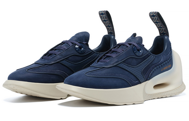 LI NING 1990 Meta Противоскользящие Износостойкие Низкие Кроссовки Повседневные Мужские Сумеречный Индиго LI-NING 1990 — фото 2