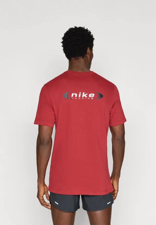 Футболка в стиле ретро для бега и спорта Nike Performance, Team Crimson